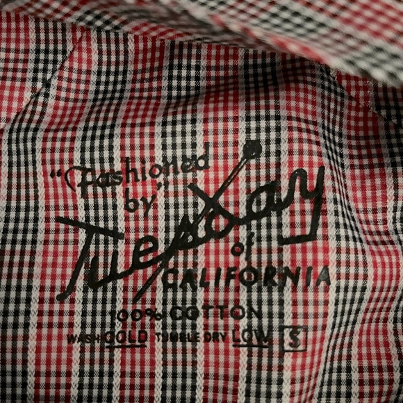 Plaid pinafore dress by Tuesday of California - Picture 4 of 5